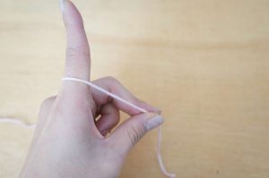 埼玉県所沢市のかぎ針編み教室pomponnerが教える糸のかけ方で間違った例の画像