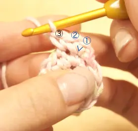 かぎ針で編む円の編み方の法則