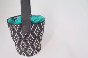 埼玉県所沢市の編み物教室pomponnerで作れるエコアンダリヤのバケツバッグの画像